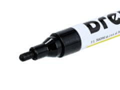 DREL marker pisak mazak olejový čierny 2.5mm hrot pre pneumatiky renovácia písmeno