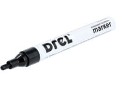 DREL marker pisak mazak olejový čierny 2.5mm hrot pre pneumatiky renovácia písmeno