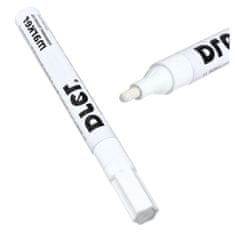 DREL marker pisak mazak olejový biely 2.5mm hrot pre rýchlosť renovácie písmeno