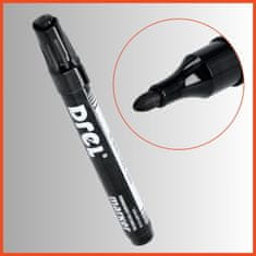 DREL vodotesný permanentný popisovač pen black s okrúhlym hrotom 2,5 mm