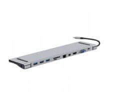 CO2 ADAPTÉR ROZBOČOVAČ USB-C HDMI USB-A SD GIGABIT RJ45 NA MACBOOK M1 M2