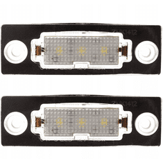 CO2 SADA LED OSVETLENIA EVIDENČNÉHO ČÍSLA, AUTOTUNE, PRE VW CADDY III, GOLF V PLUS, JETTA V, PASSAT B5 FL SEDAN, PASSAT B6 KOMBI, T5, TOURAN I, ŠKODA SUPERB I