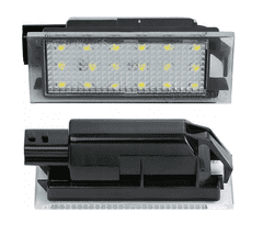 CO2 SÚPRAVA LED OSVETLENIA EVIDENČNÉHO ČÍSLA, AUTOTUNE, PRE RENAULT CLIO III, MASTER II, MEGANE II FL, MEGANE III LAGUNA II FL LAGUNA III TWINGO II