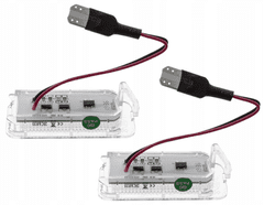 CO2 SADA LED OSVETLENIA EVIDENČNÉHO ČÍSLA, AUTOTUNE, PRE FORD C-MAX II , FIESTA VI , FOCUS II FL , II FL SEDAN , II FL TURNIER , III, III SEDAN, III TURNIER, GALAXY , GRAND C-MAX , KUGA I