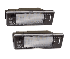 CO2 SADA LED OSVETLENIA EVIDENČNÉHO ČÍSLA, AUTOTUNE, PRE PEUGEOT 1007, 106 II, 207, 207 CC, SW, PEUGEOT 3008, PEUGEOT 307, PEUGEOT 307, PEUGEOT 308, PEUGEOT 406, PEUGEOT 407, PEUGEOT 508, PEUGEOT 607, PEU