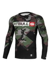 PitBull West Coast PitBull West Coast Rashguard Cross Camo s dlhým rukávom - camo zeleny