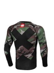 PitBull West Coast PitBull West Coast Rashguard Cross Camo s dlhým rukávom - camo zeleny