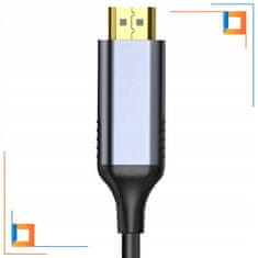 CO2 CO2 KÁBEL HDMI NA DISPLAYPORT 1.4 ADAPTÉR HDMI DP FHD 240HZ 4K 60HZ HDR 1M