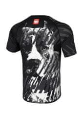 PitBull West Coast PitBull West Coast Rashguard Kr.sleeve Street Dog - čierny