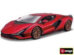 Burago B 1:18 TOP Lamborghini Sián FKP 37 Red