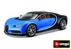 BBurago 1:18 Plus Bugatti Chiron modrá