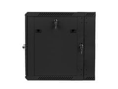 Lanberg RACK CABINET 19” DOUBLE-SECTION WALL-MOUNT 12U/600X600 (FLAT PACK) BLACK