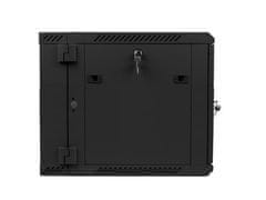 Lanberg RACK CABINET 19” DOUBLE-SECTION WALL-MOUNT 9U/600X600 (FLAT PACK) BLACK