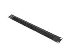 Lanberg 19" BRUSH PANEL 1U AK-1103-B BLACK