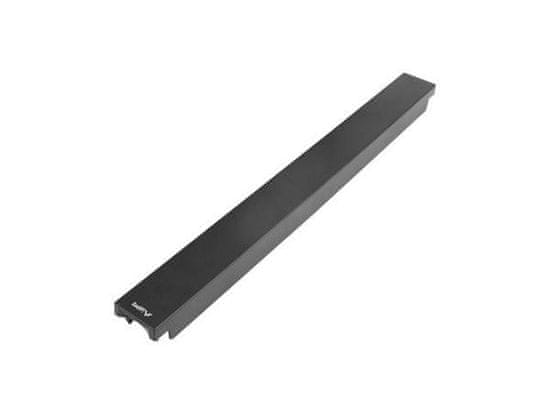 Lanberg 19" PLASTIC FAST ASSEMBLY FIRE RETARDANT BLANKING PANEL 1U BLACK