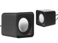 AUDIOCORE AC870 B Počítačové reproduktory 6W USB sada, čierne 43398