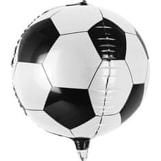 PartyDeco Fóliový balónik futbalová lopta 40cm -