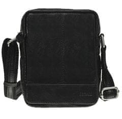 Pánska kožená crossbody taška 1110 Black