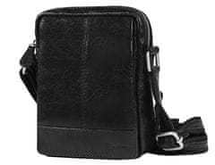 Pánska kožená crossbody taška 1110 Black