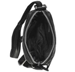 Pánska kožená crossbody taška 1110 Black