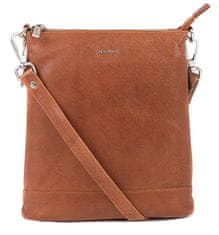 Dámska kožená crossbody kabelka 9060 cognac