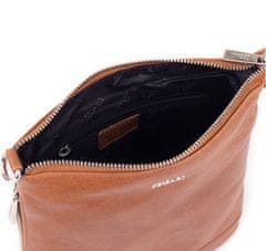 Dámska kožená crossbody kabelka 9060 cognac