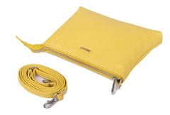 Dámska kožená crossbody kabelka A6B yellow