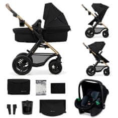 Kinderkraft Kočík MOOV 2 AIR 3IN1 2024 Pure Black