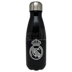 FAN SHOP SLOVAKIA Fľaša Real Madrid FC, čierna, nerezová, 550 ml