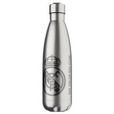 FAN SHOP SLOVAKIA Fľaša Real Madrid FC, strieborná, nerezová, 550 ml