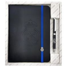 FAN SHOP SLOVAKIA Zápisník Real Madrid FC, čierny, s perom