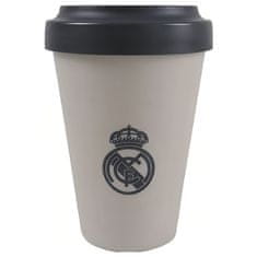 FAN SHOP SLOVAKIA Cestovný hrnček Real Madrid FC, s viečkom, 400 ml