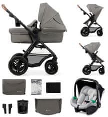 Kinderkraft Kočík MOOV 2 AIR 3IN1 2024 LIGHT GREY - rozbalené