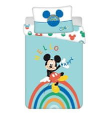 Jerry Fabrics Obliečky do postieľky Mickey rainbow baby Bavlna, 100/135, 40/60 cm