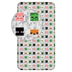 Jerry Fabrics Prestieradlo Minecraft Adventure Bavlna, 90/200 cm