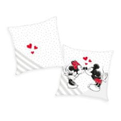 Herding Vankúšik Mickey a Minnie láska velúr Polyester - Velúr, 40/40 cm