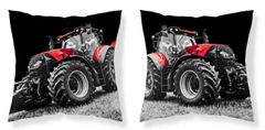 Detexpol Obliečka na vankúšik Traktor red micro Polyester, 40/40 cm