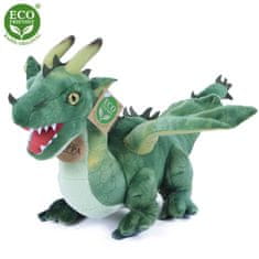 Rappa Plyšový drak zelený 40 cm ECO-FRIENDLY