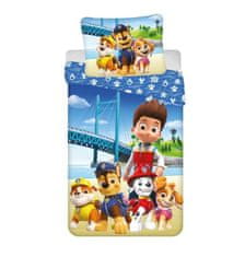 Jerry Fabrics Obliečky Paw Patrol PP457 Bridge Bavlna, 140/200, 70/90 cm