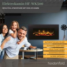 Heidenfeld Elektrický krb HF-WK300 107x55 cm biely