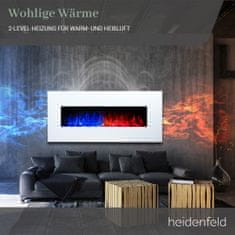 Heidenfeld Elektrický krb HF-WK300 107x55 cm biely