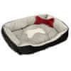 MG Dog Bed pelech pre psy a mačky 60x45cm, sivá čierna