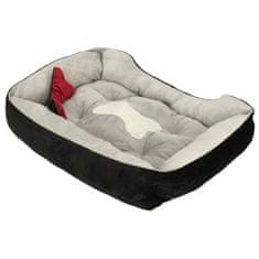 MG Dog Bed pelech pre psy a mačky 60x45cm, sivá čierna