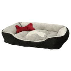 MG Dog Bed pelech pre psy a mačky 60x45cm, sivá čierna