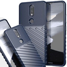 HURTEL FLEXIBILNÝ PANCIEROVÝ KRYT THUNDER CASE PRE NOKIA 2.4 MODRÝ