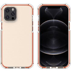 HURTEL PRUŽNÉ GÉLOVÉ PANCIEROVÉ PUZDRO SPRING ARMOUR S FAREBNÝM RÁMOM PRE IPHONE 11 PRO MAX, ČERVENÉ