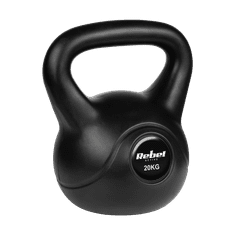 shumee Bitúmenový kettlebell 20 kg REBEL ACTIVE