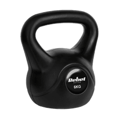 shumee Bitúmenový kettlebell 6 kg REBEL ACTIVE