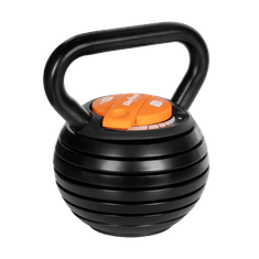 shumee Automatický nastaviteľný liatinový kettlebell 18 kg REBEL ACTIVE