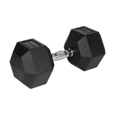 shumee Pogumovaná liatinová činka HEX 25 kg REBEL ACTIVE